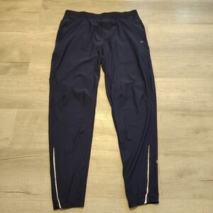 Kenneth Cole‎ Joggers Pants Mens Large Navy Blue Stretch Slim Fit Performance
